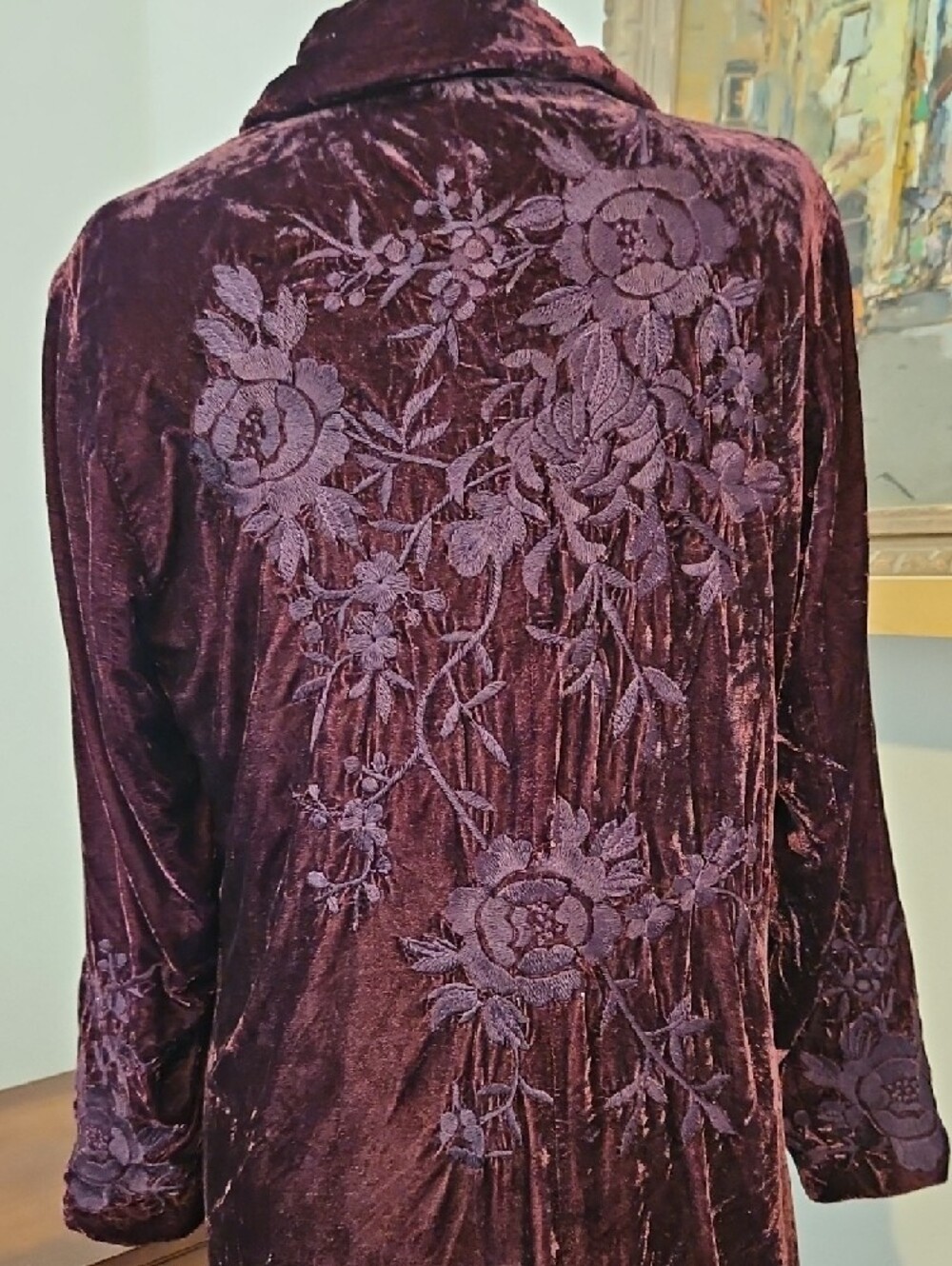 Coldwater Creek Velvet Jacket in Plum - Picture 5 of 6